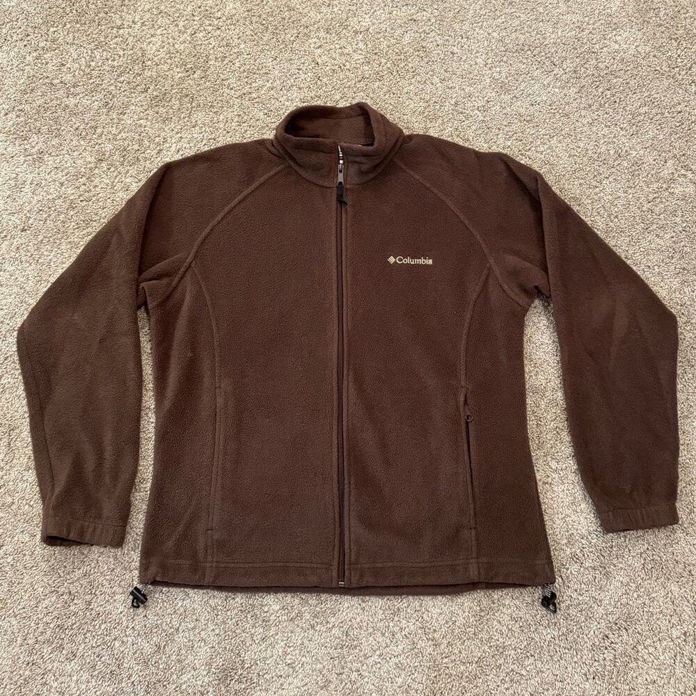 Columbia Sportswear Women's Brown Full Zip Fleece size Large
